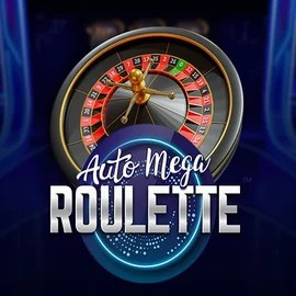 Auto Mega Roulette online game logo by Pragmatic Play on baxterbets.eu