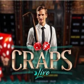 Live Craps logo by Evolution at Baxterbet Casino
