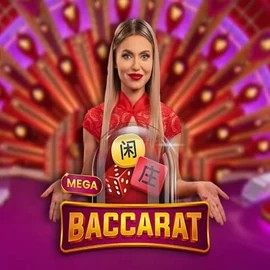 Mega Baccarat casino game by Pragmatic Play – featured logo at Baxterbet Casino
