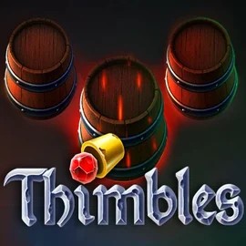 Thimbles slot logo by Evoplay at Baxterbet CasinoThimbles